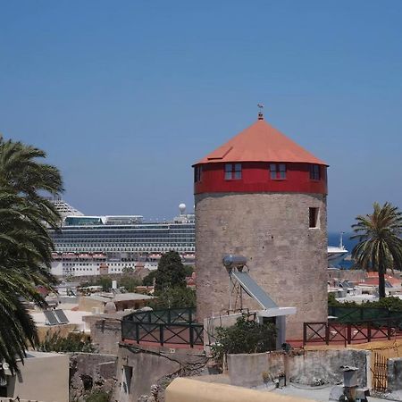 A Medieval Windmill Tower With Magnificent View Родос Экстерьер фото