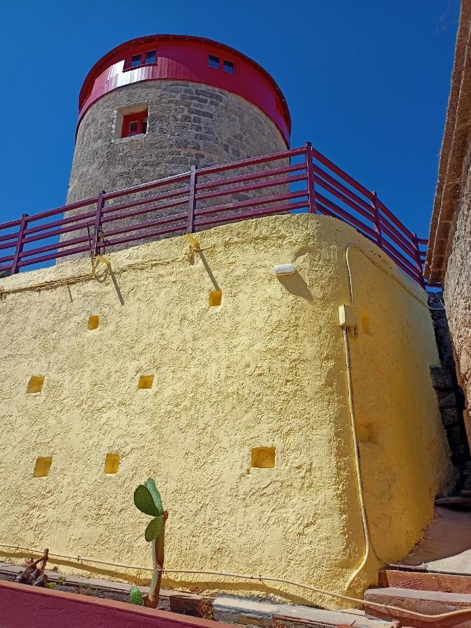 A Medieval Windmill Tower With Magnificent View Родос Экстерьер фото